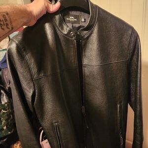 Coach mens racer jacket size large